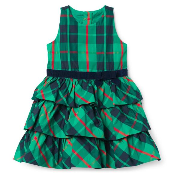 NWT Janie and Jack Size 3-6 Months Tiered Plaid Dress - Picture 10 of 11